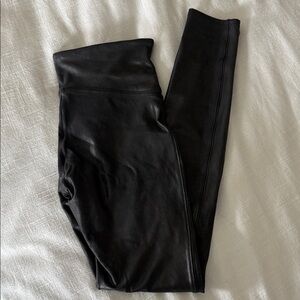Spanx Black Faux Leather Leggings